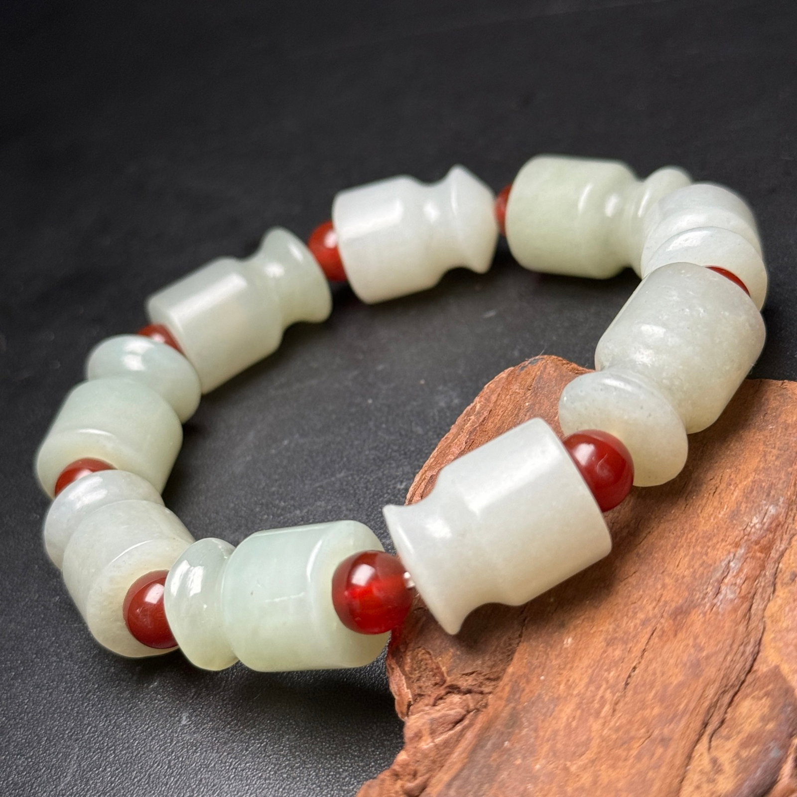 An Exquisite White Jade Bracelets - 6