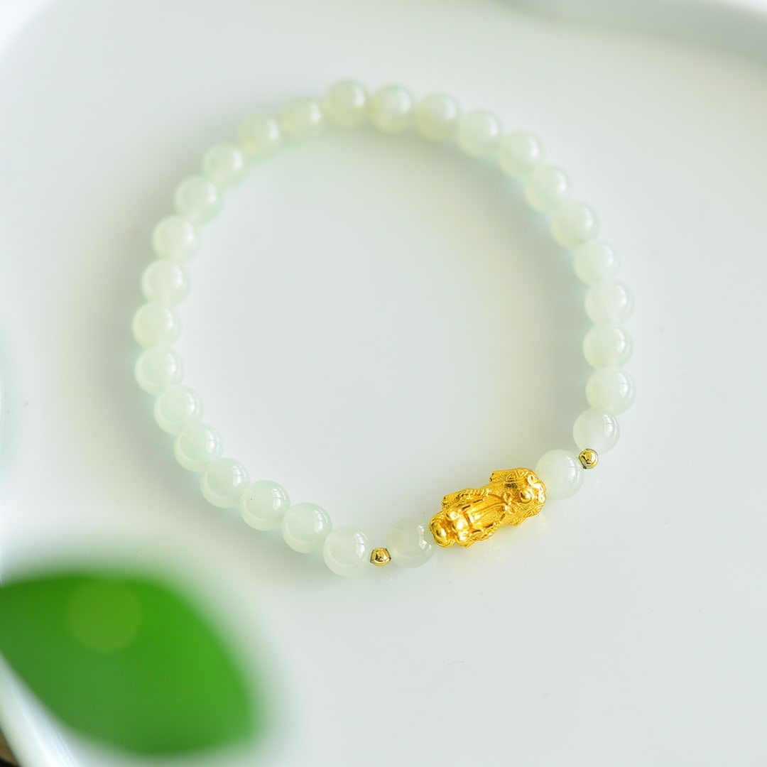 An Exquisite White Jade Bracelets - 3