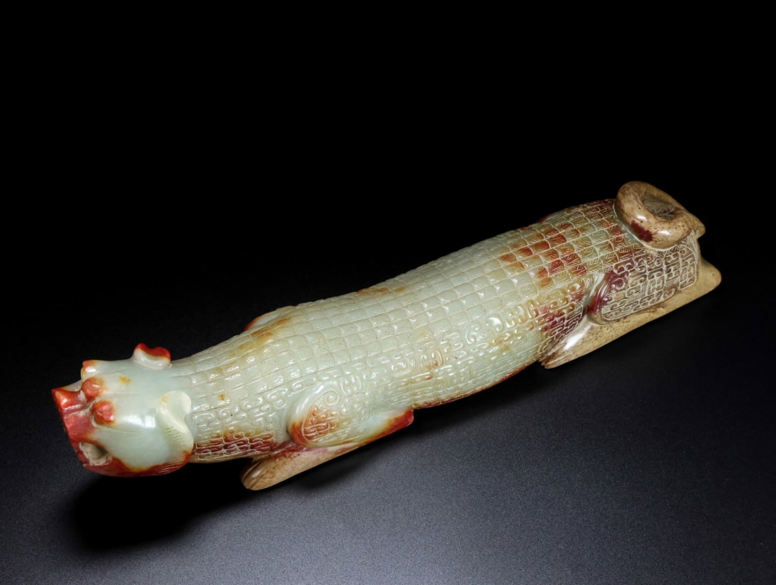 An Archaic Gaogu yu Beast Pattern Ornament (1 of 9)