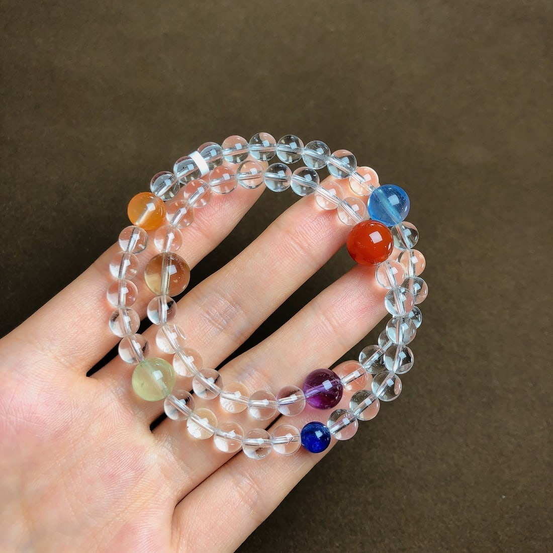 An Exquisite Crystal Bracelets: An Exquisite Crystal Bracelets,Size:6.6mm,10.3mm,Weight:25.9g 水晶手串