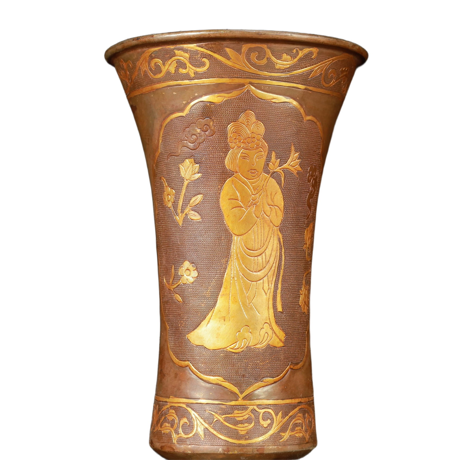 An Exquisite Gilt Silver Figure Pattern Cup - 2
