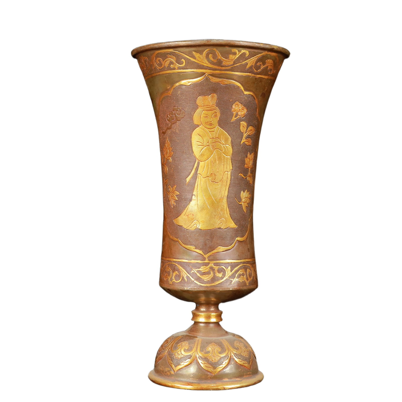 An Exquisite Gilt Silver Figure Pattern Cup - 6