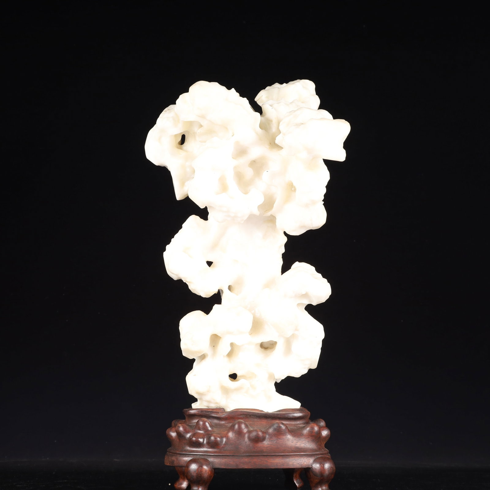 A Rare White Jade Ornament,With Base: A Rare White Jade Ornament,With Base,Qing Dynasty, China,Size:14.2inx7.9inx5.9in,Weight:6200g 白玉摆件,带底座,中国清代