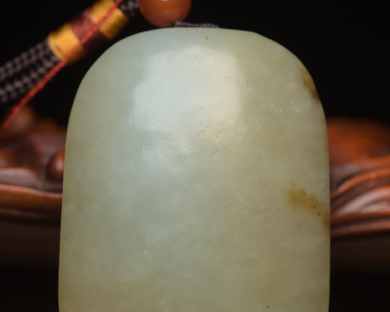 An Exquisite White Jade Turtle Shell Pendant - 8