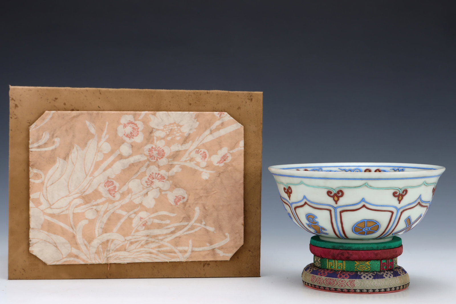 An Exquisite White Glazed Eight Treasures Pattern Bowl: An Exquisite White Glazed Eight Treasures Pattern Bowl,Yuan Dynasty,China,Size:2.8inx6.4in 白釉八宝纹碗,中国元代