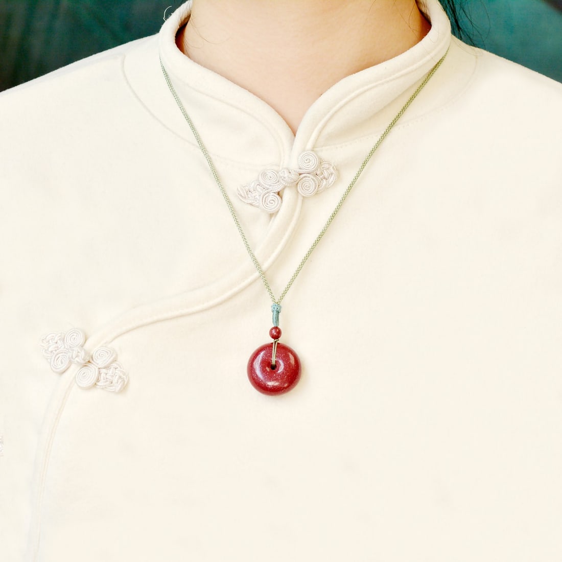 An Exquisite Cinnabar Pendant: An Exquisite Cinnabar Pendant,Size:25mmx25mm,Weight:19.05g 朱砂挂件