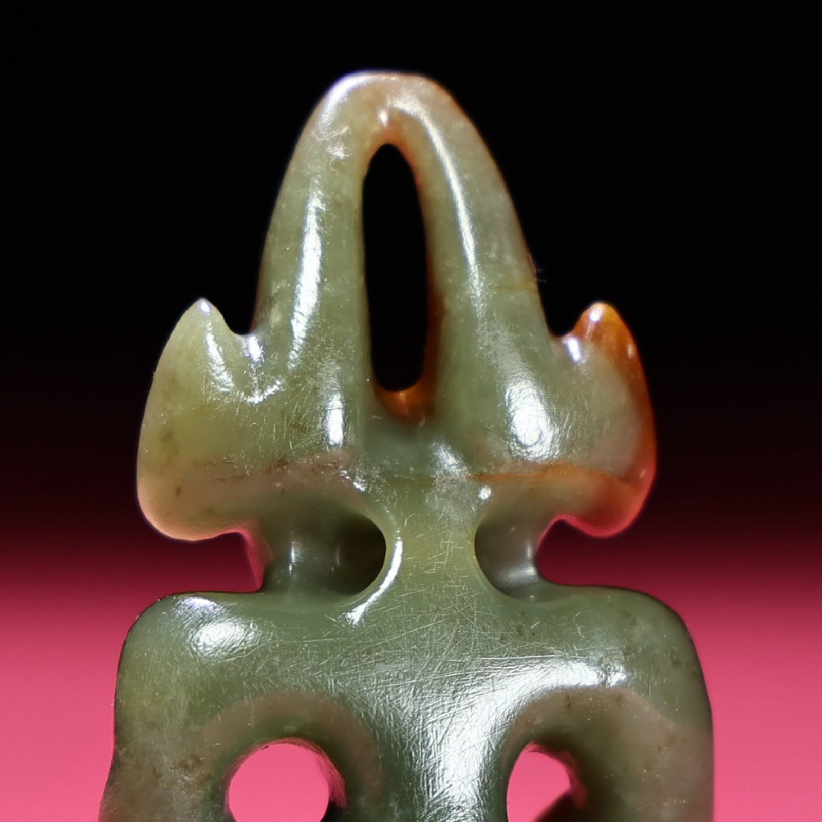 An Exquisite White Jade Figure Ornament - 8