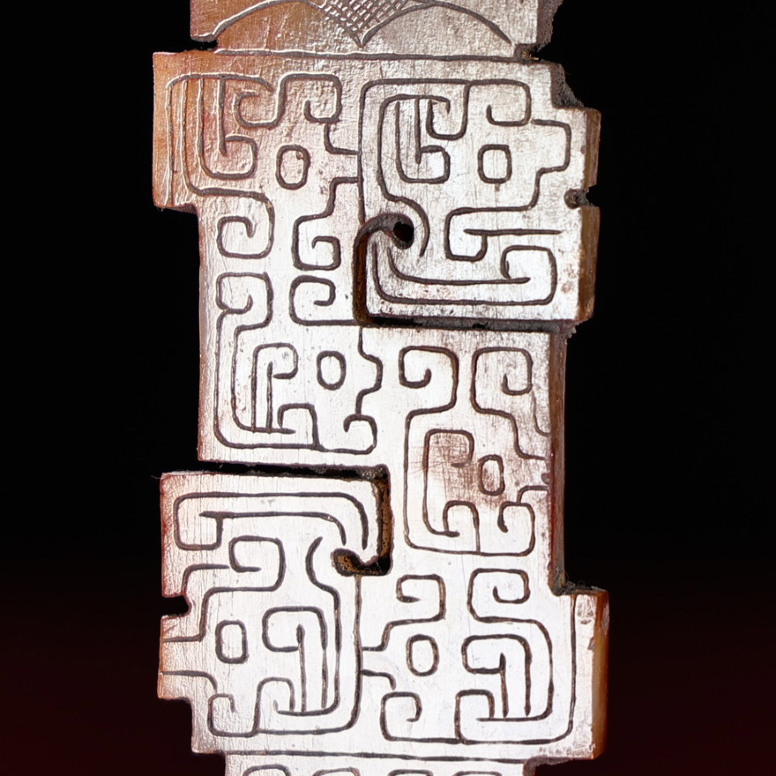 White Jade Dragon Pattern Ornament - 7