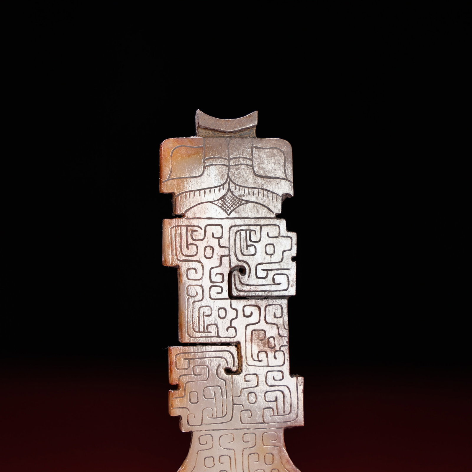 White Jade Dragon Pattern Ornament - 8