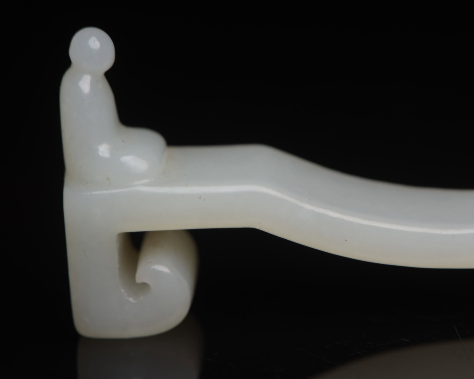 An Exquisite White Jade Figure Incense holder - 8