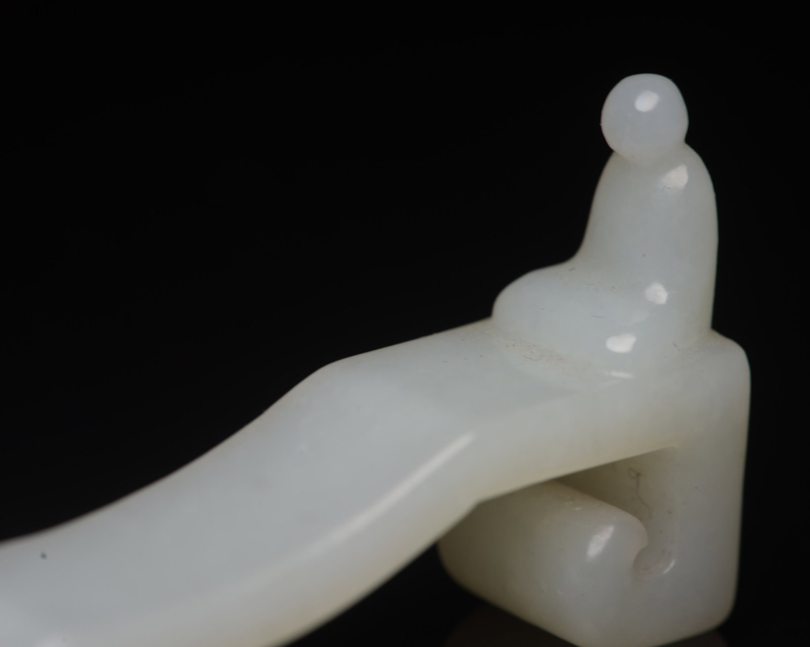 An Exquisite White Jade Figure Incense holder - 9