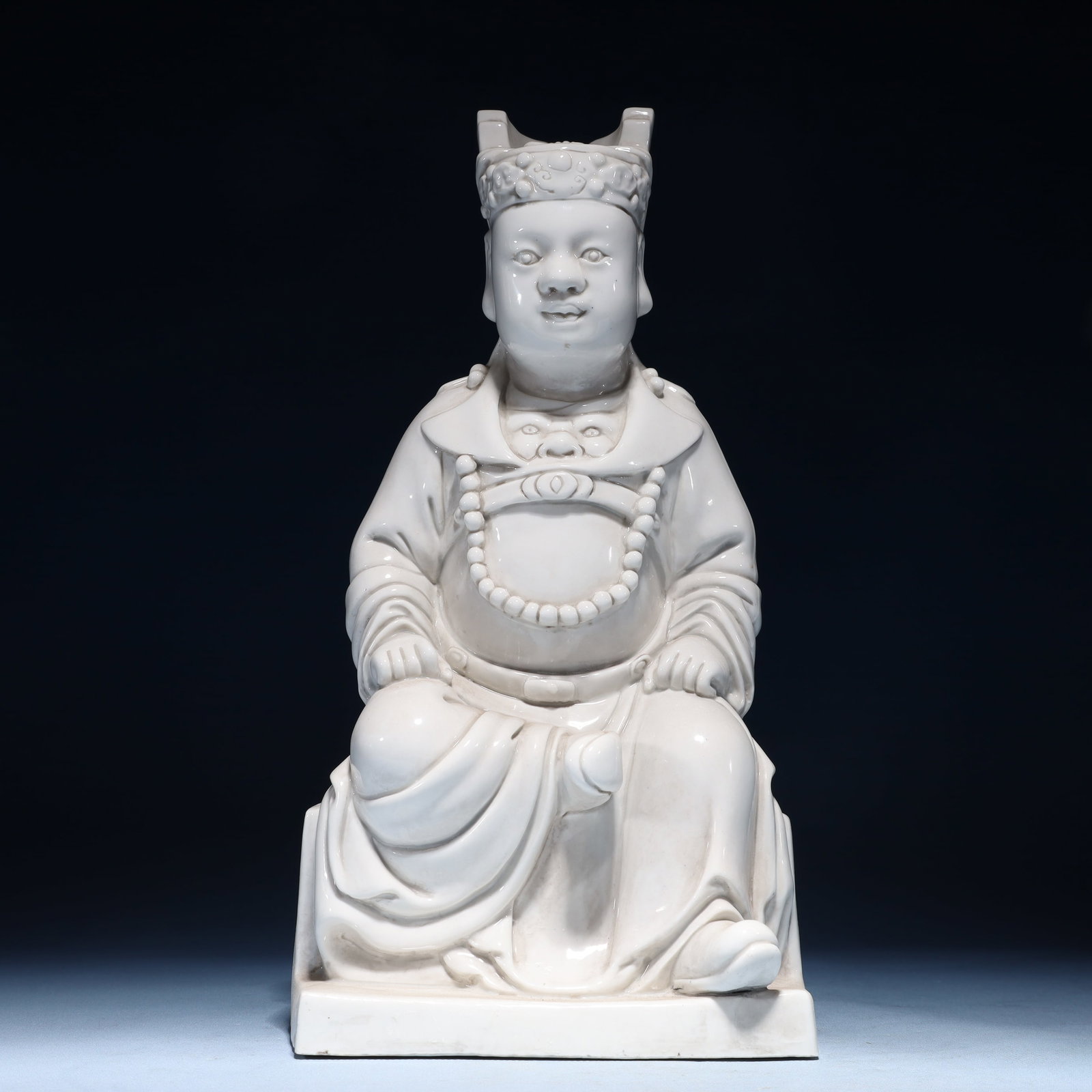 A Solemn Blance-De-Chine Statue of Figure (1 of 10)