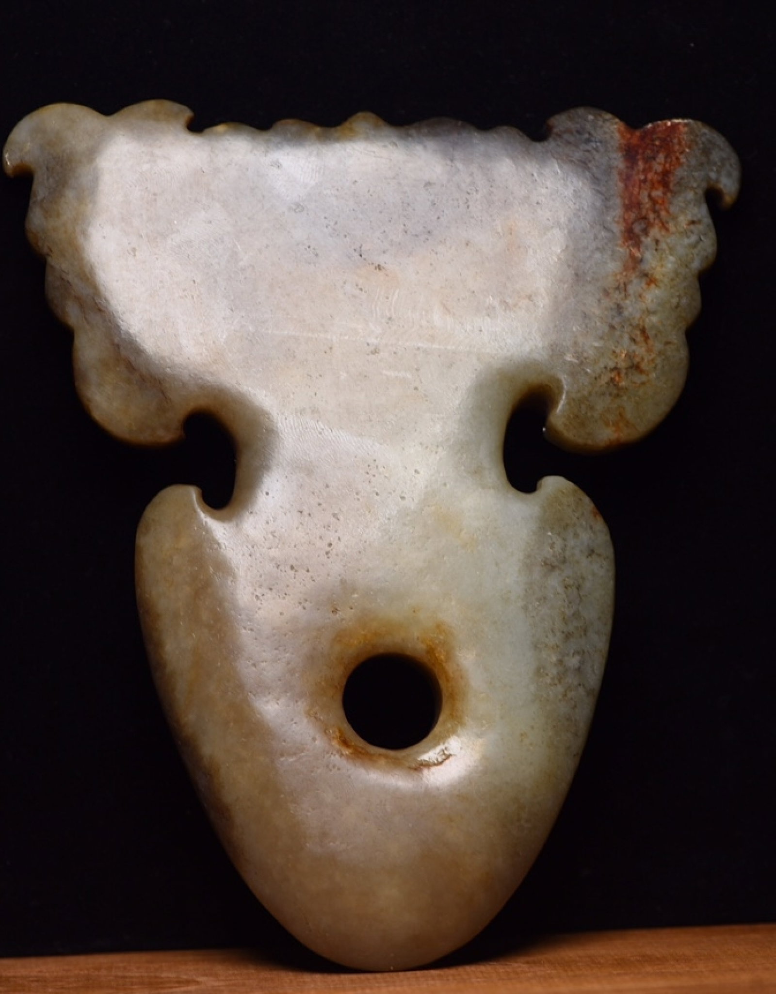 An Exquisite White Jade Beast-Face Pattern Sword - 2