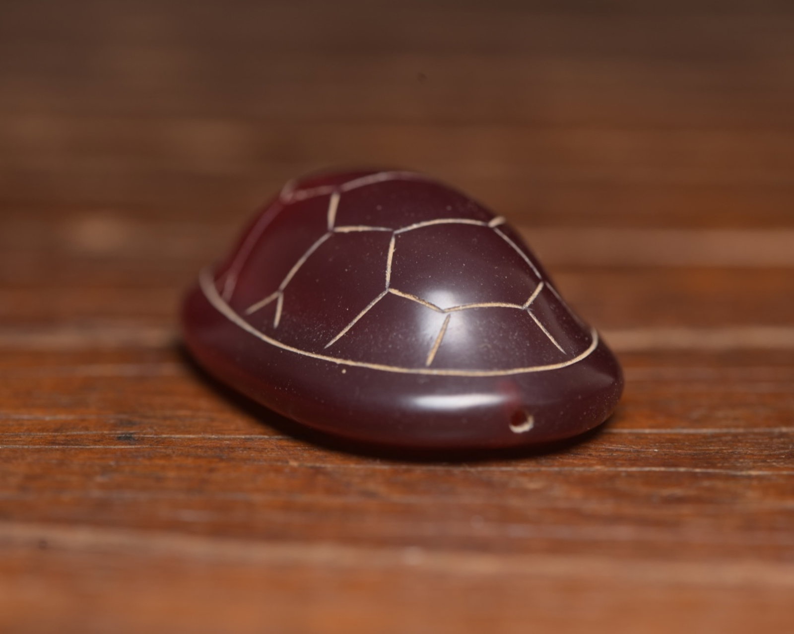 An Exquisite Agate Turtle Shell Ornament - 3