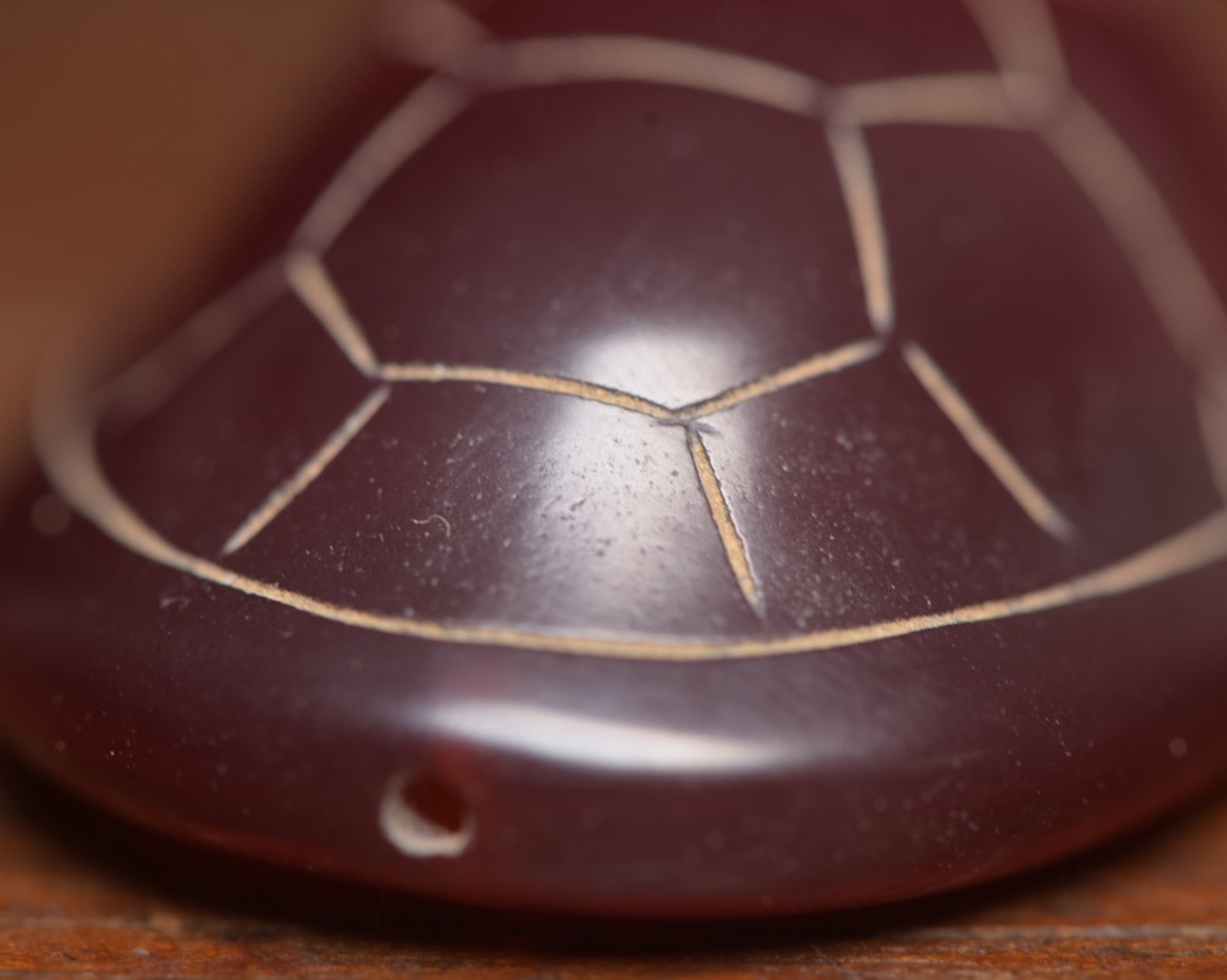 An Exquisite Agate Turtle Shell Ornament - 7