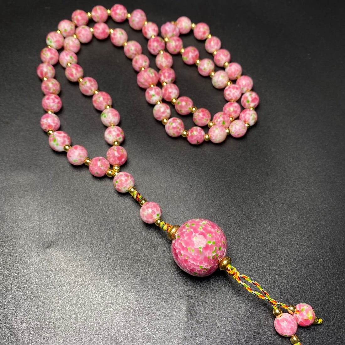 A Precious Glass Necklace: A Precious Glass Necklace,Size:10mm 琉璃项链