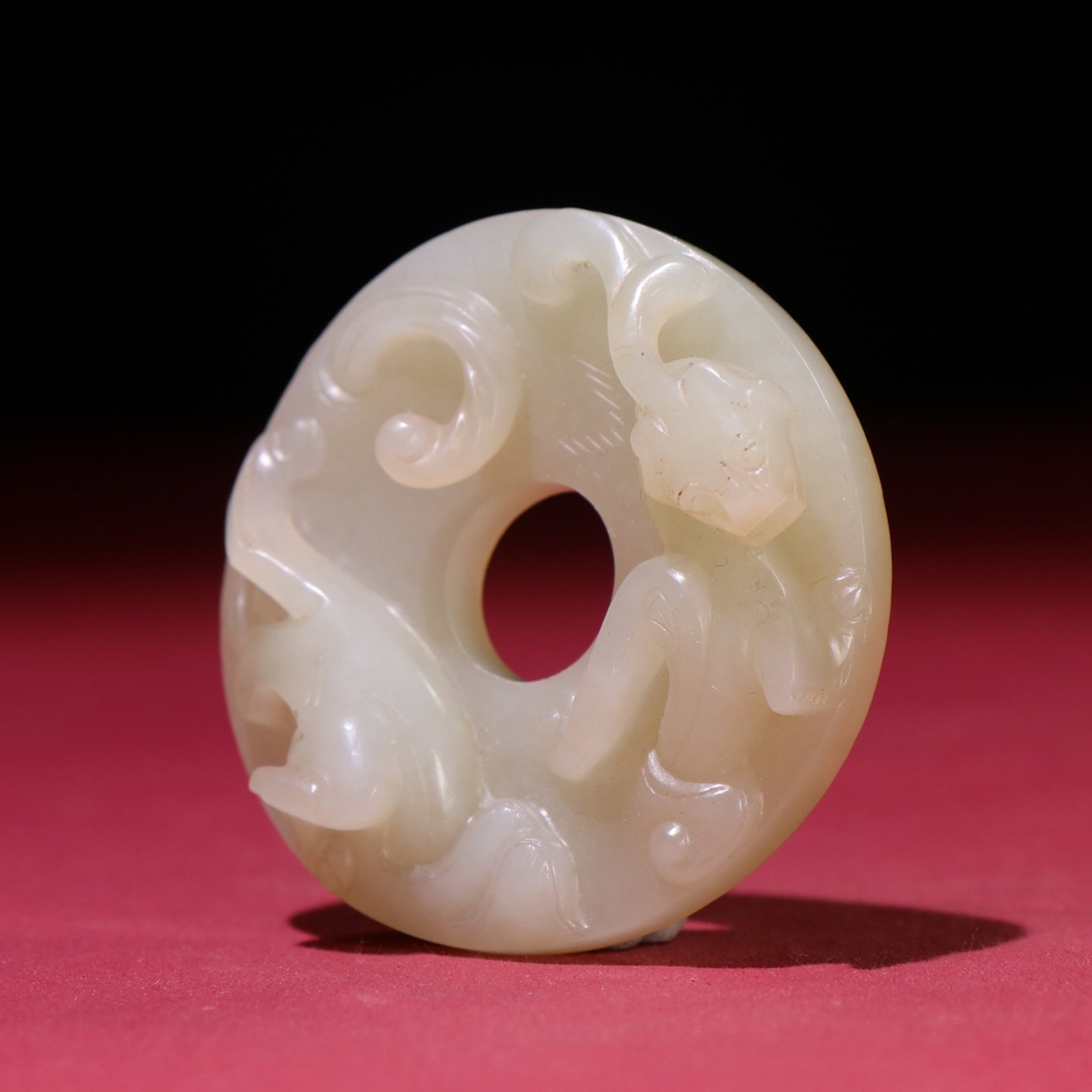 An Exquisite White Jade Chi-Dragon Pattern Pendant - 5
