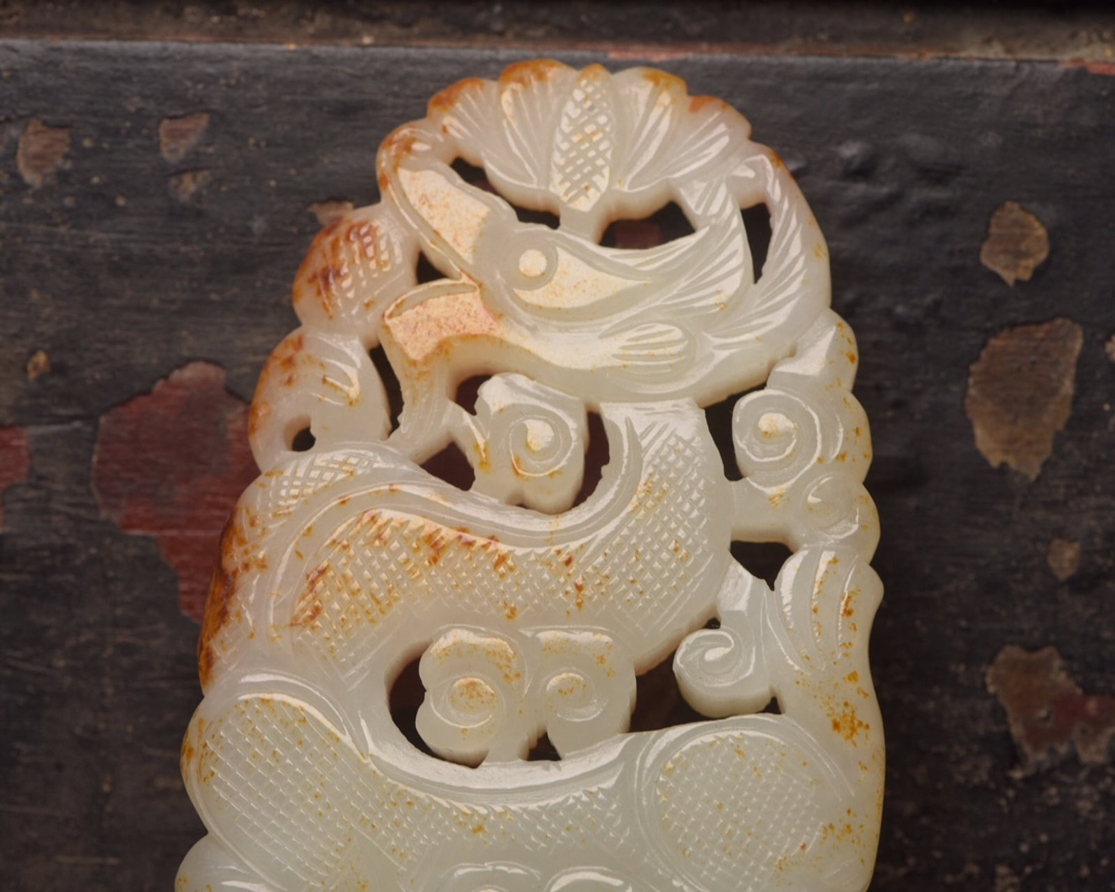An Exquisite White Jade Dragon Pattern Pendant - 8
