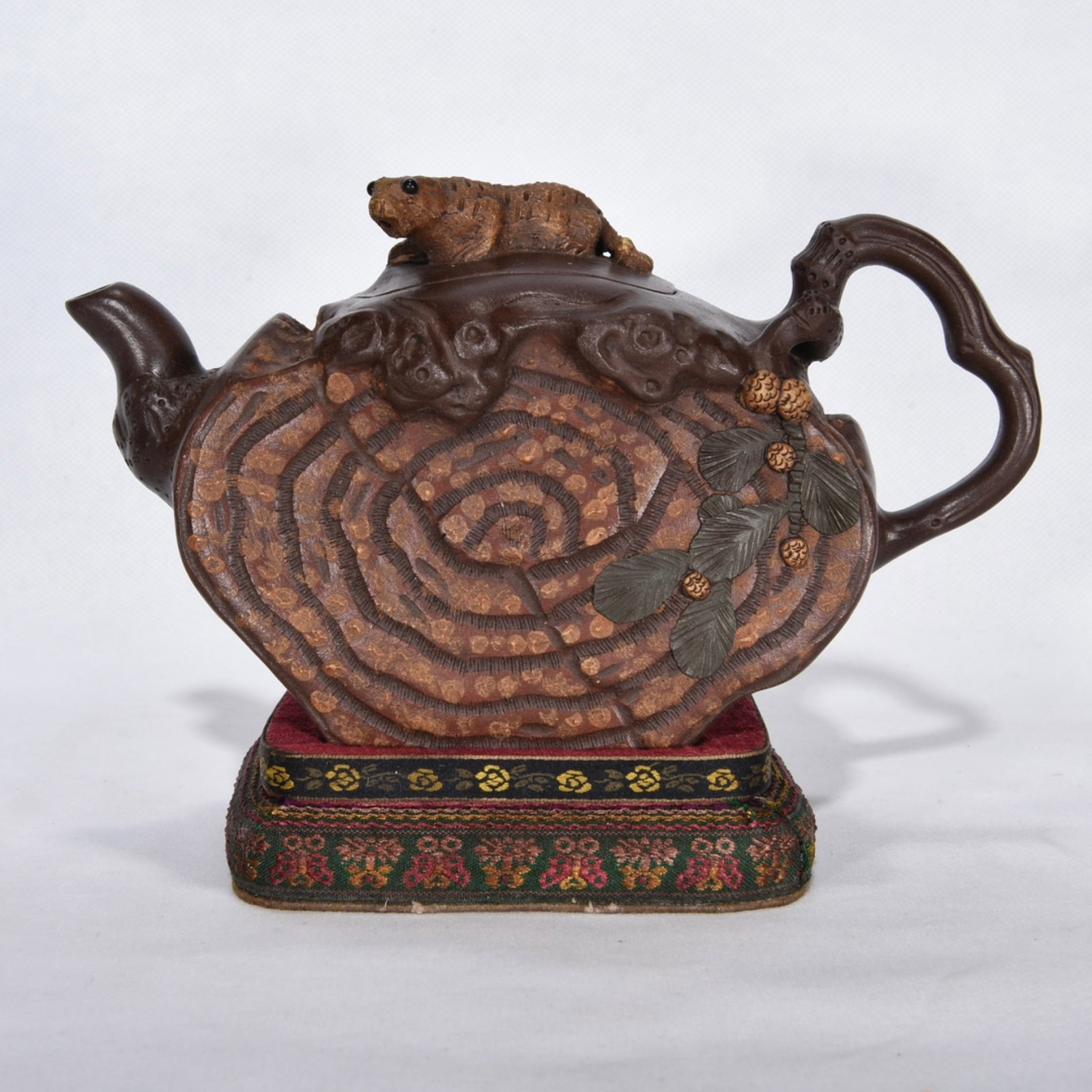 An Exquisite Purple Sands Bamboo Pattern Pot (1 of 9)