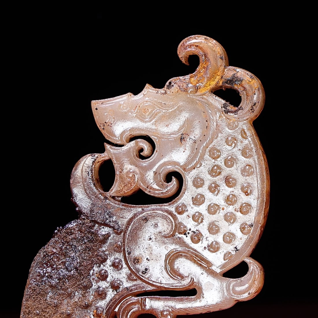 An Exquisite White Jade Dragon Pattern Pendant - 2