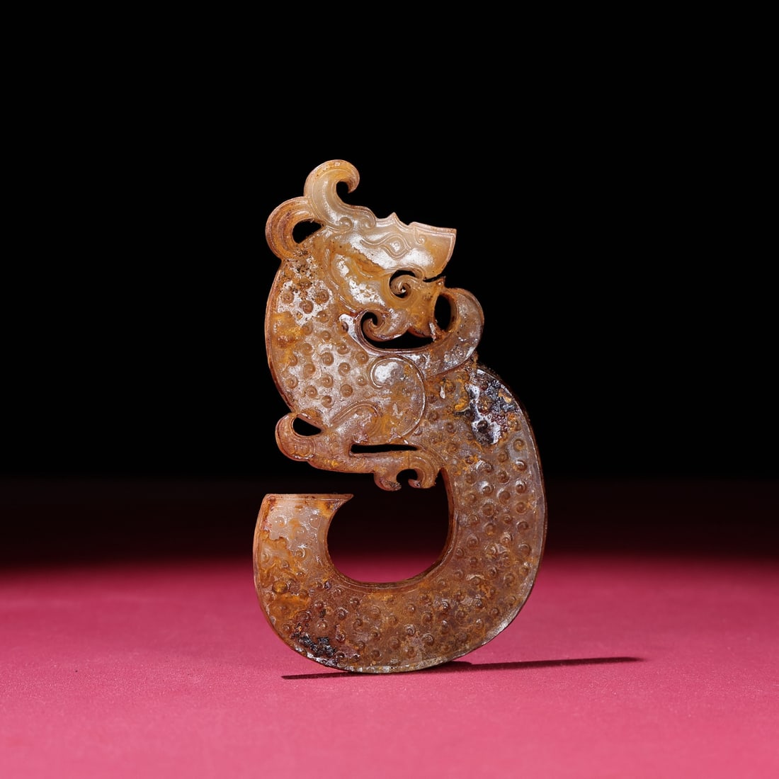 An Exquisite White Jade Dragon Pattern Pendant - 4