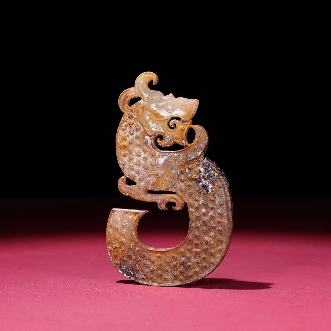 An Exquisite White Jade Dragon Pattern Pendant - 7