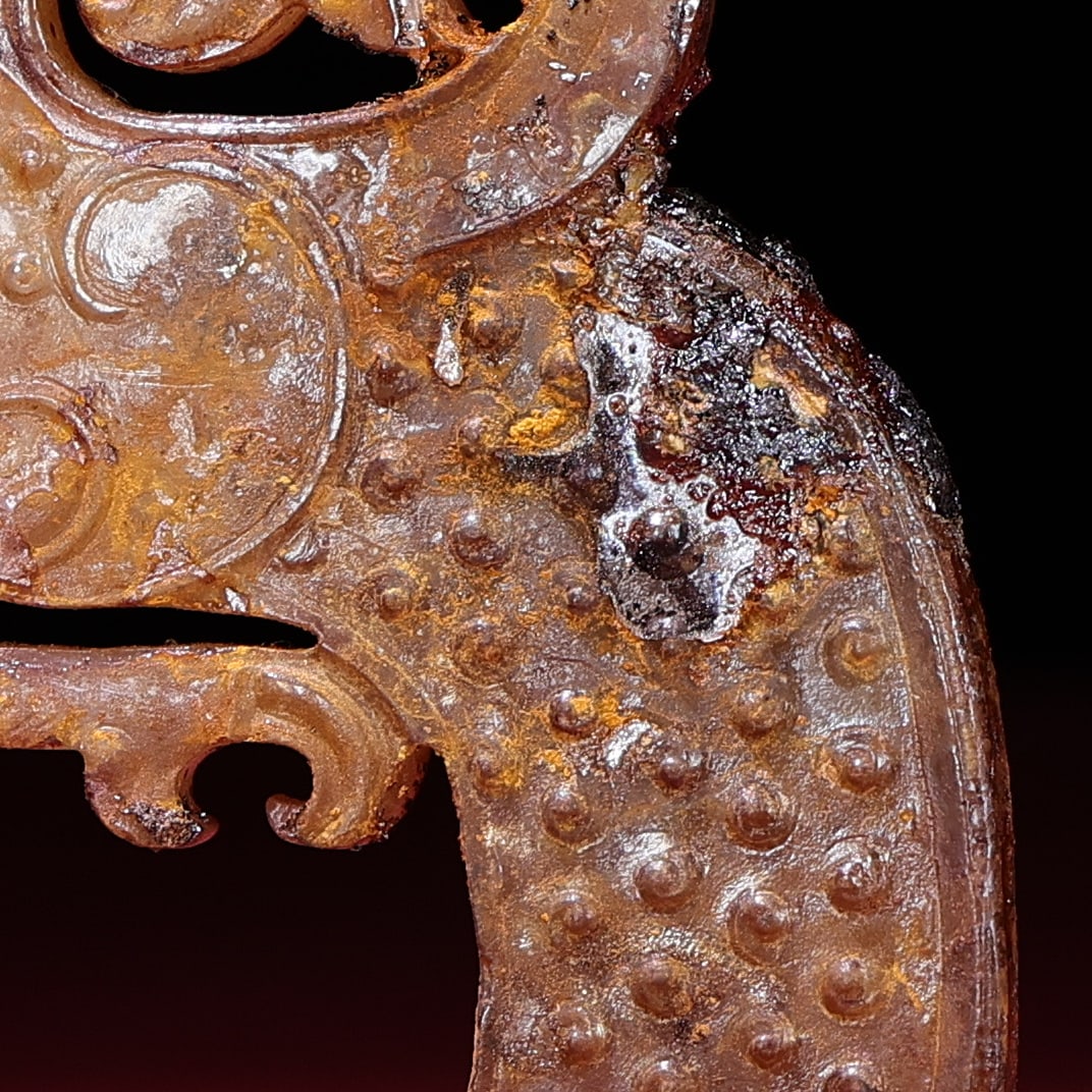 An Exquisite White Jade Dragon Pattern Pendant - 8