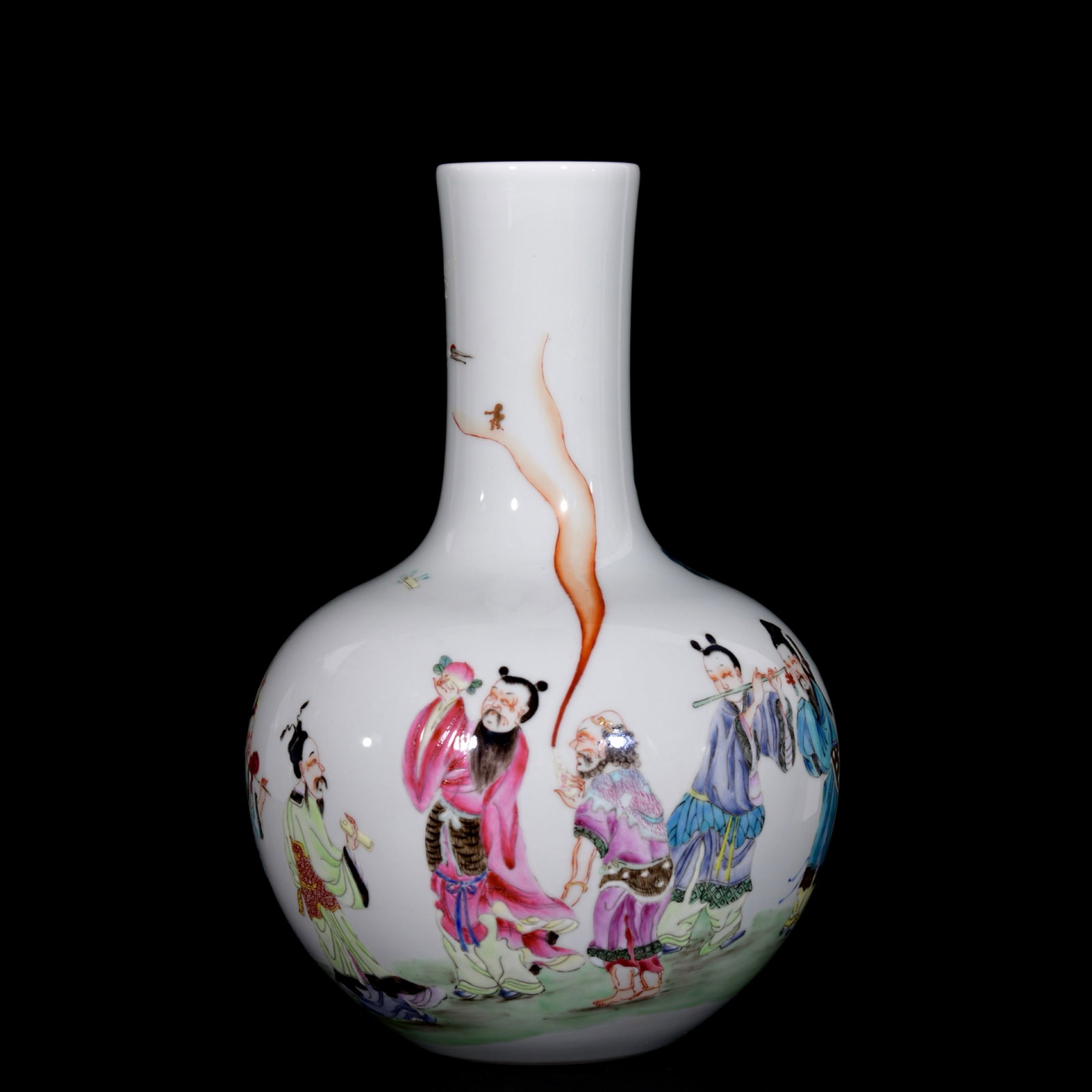 A Rare Enamel Figure and Story Pattern Vase (1 of 9)