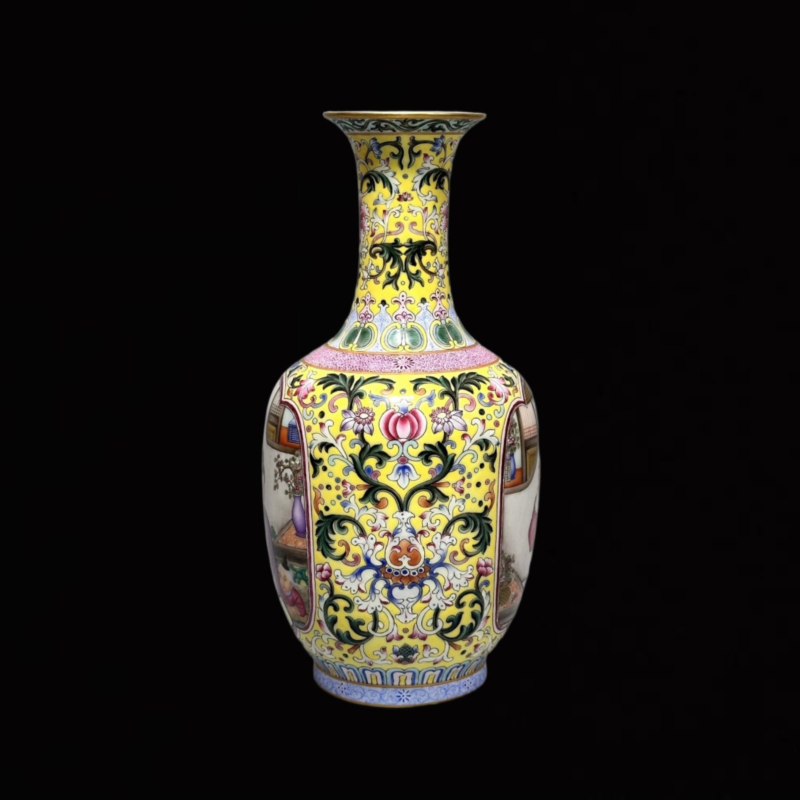 An Exquisite Enamel Figure Pattern Vase - 11