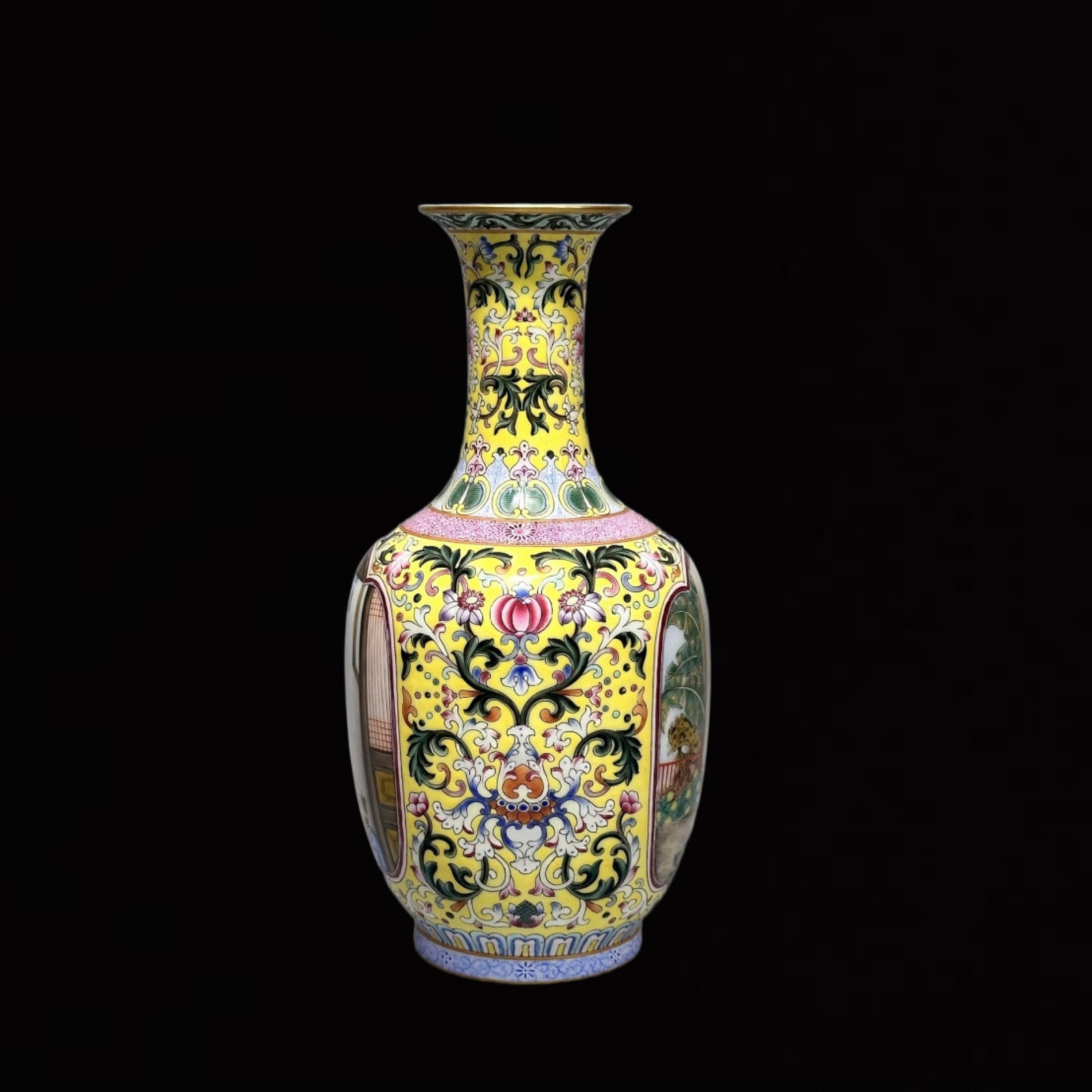 An Exquisite Enamel Figure Pattern Vase - 9