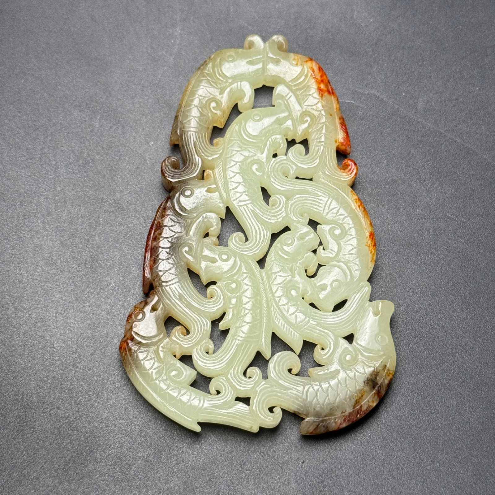 An Exquisite White Jade Fish Pattern Pendant - 7