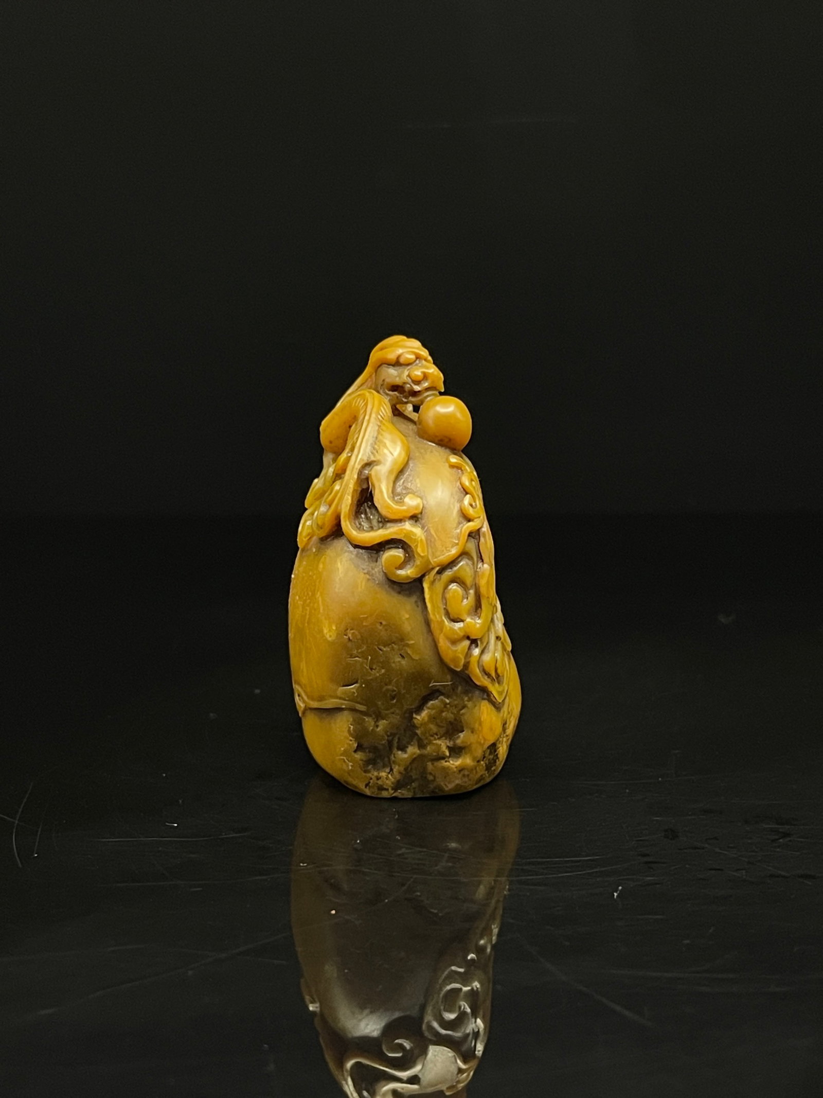 An Exquisite Shoushan Stone Chi-Tiger Pattern Seal - 2