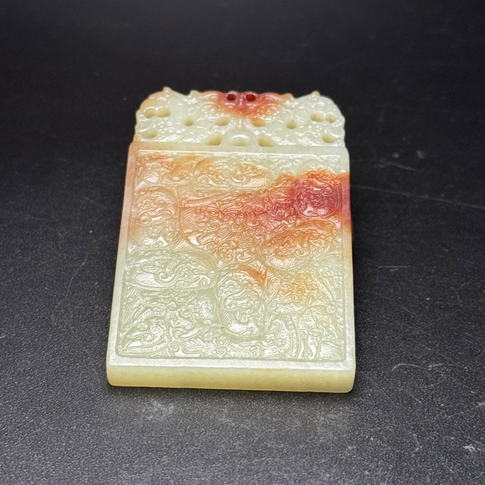 An Exquisite White Jade Dragon Pattern Pendant - 6