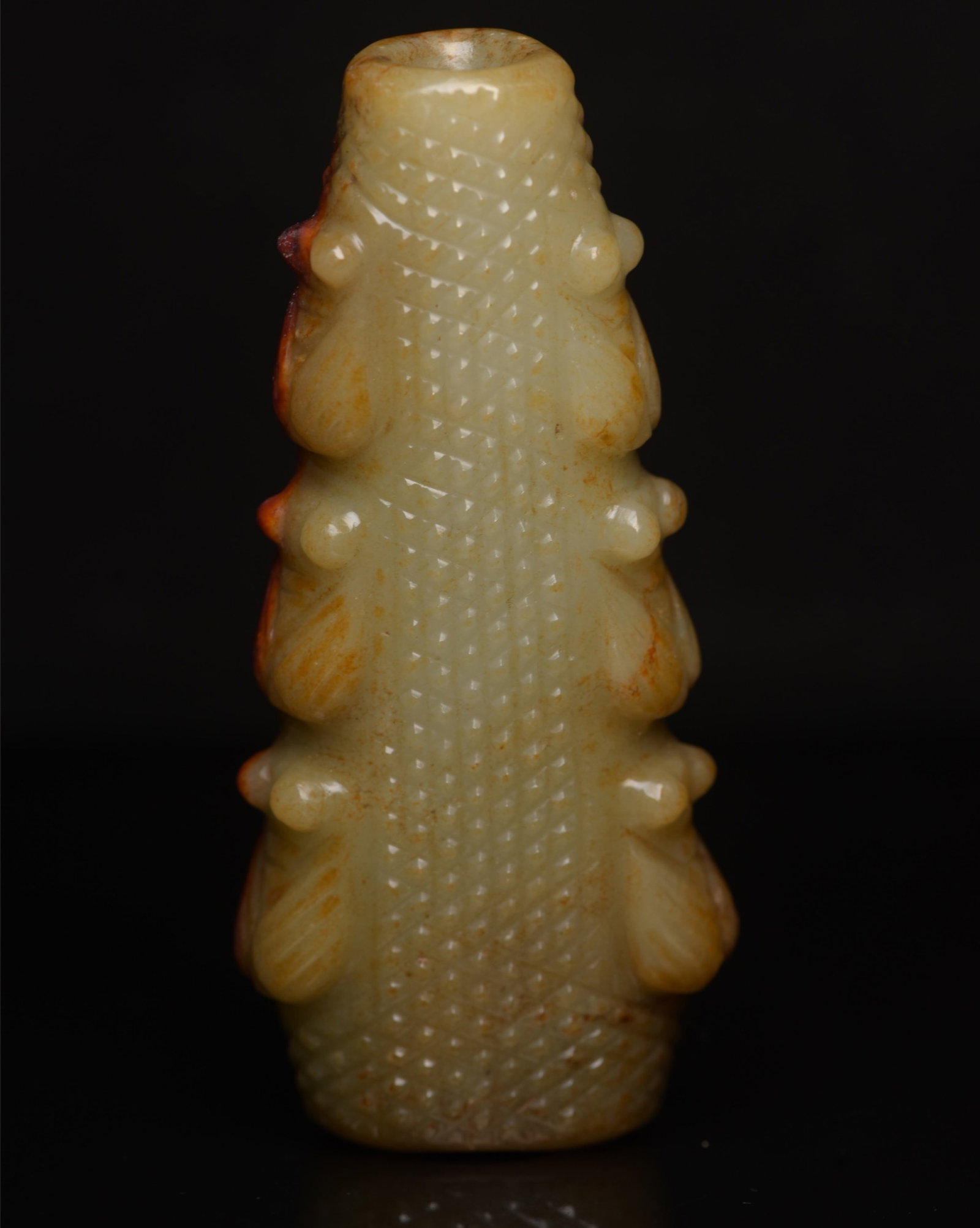 An Exquisite White Jade Cicada Pattern Pendant - 2
