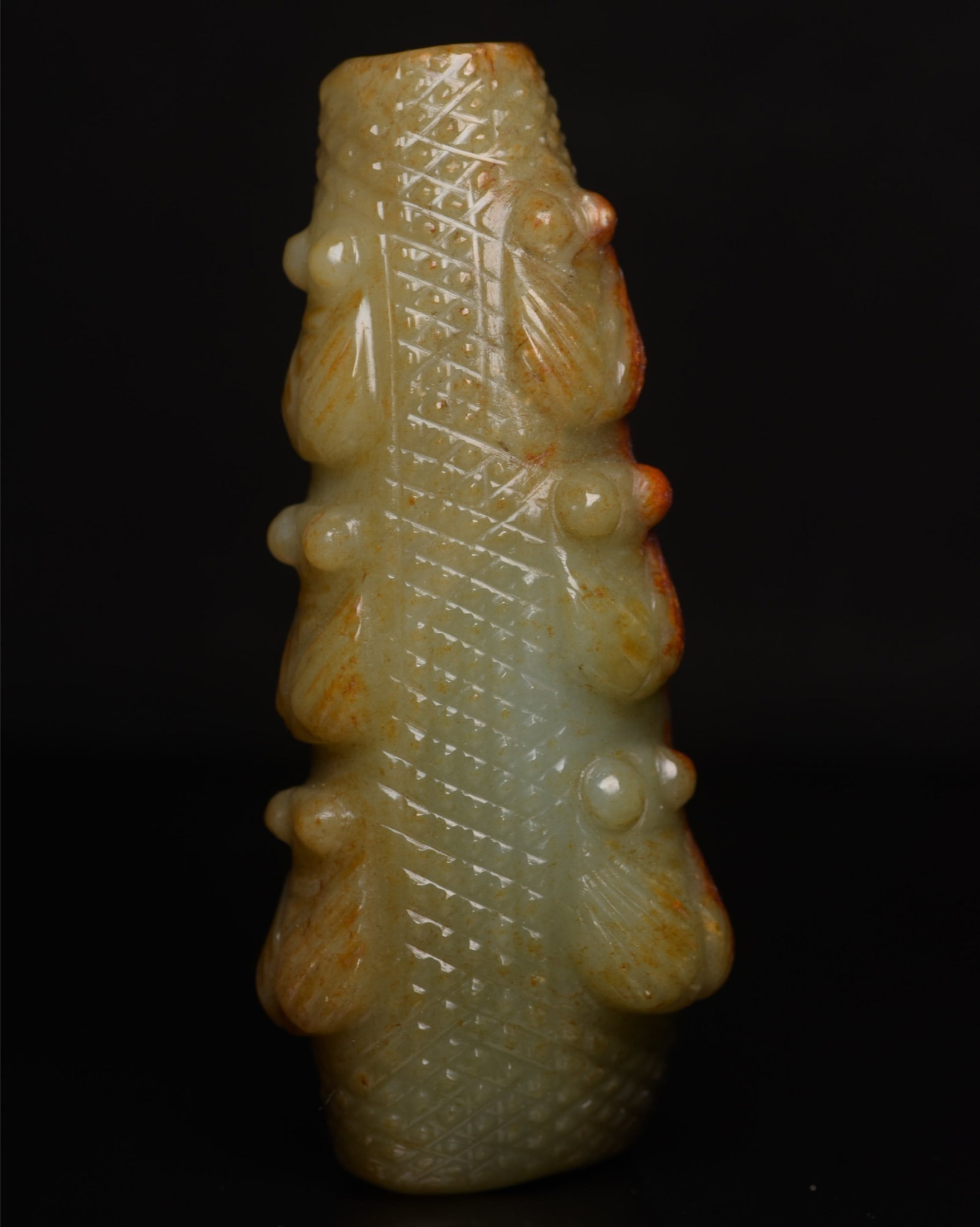 An Exquisite White Jade Cicada Pattern Pendant - 4