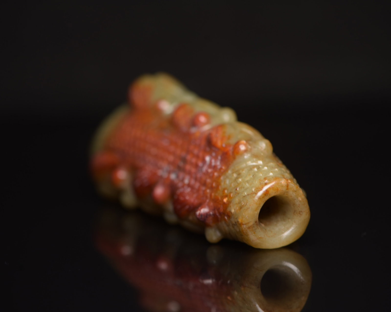 An Exquisite White Jade Cicada Pattern Pendant - 5
