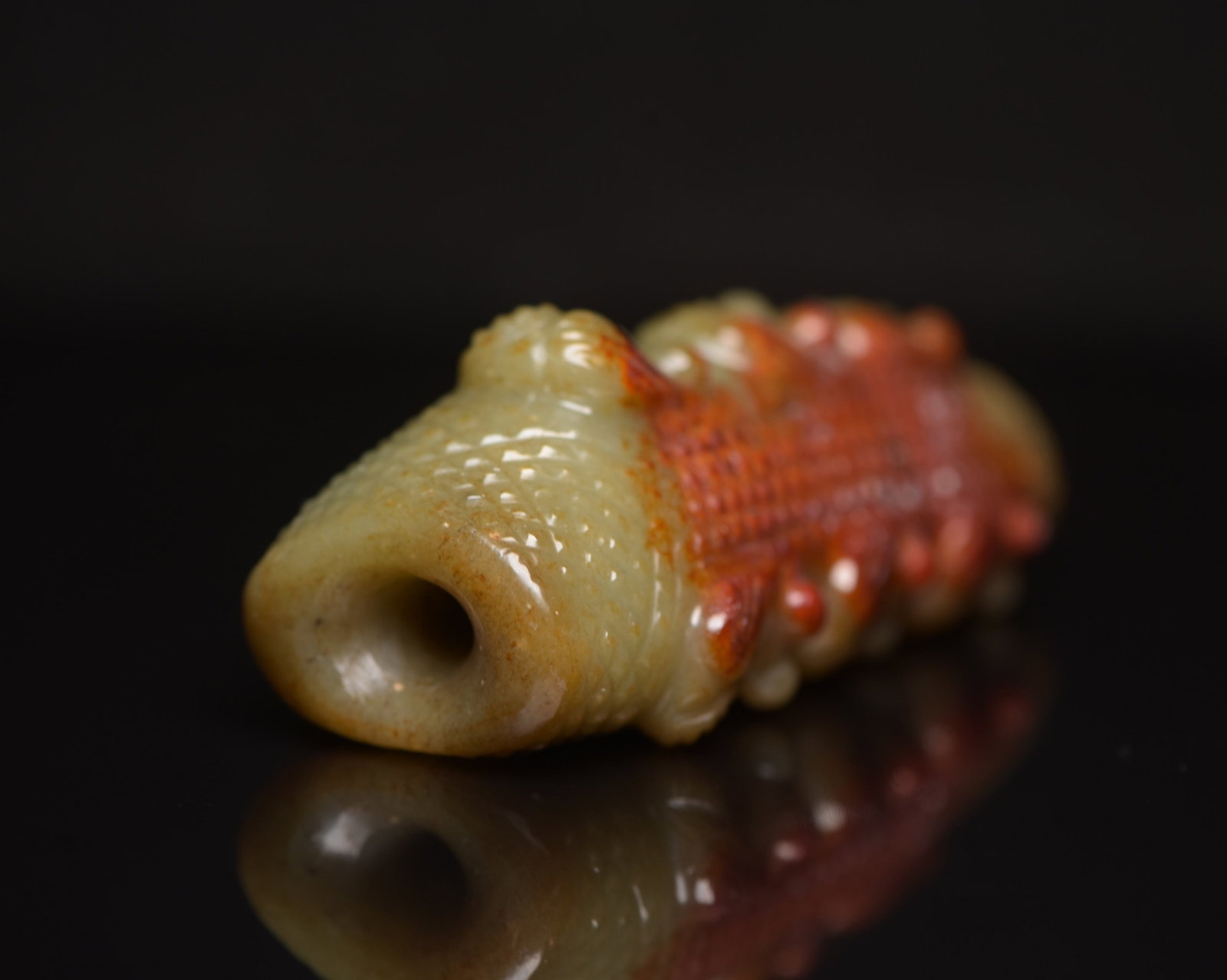 An Exquisite White Jade Cicada Pattern Pendant - 6