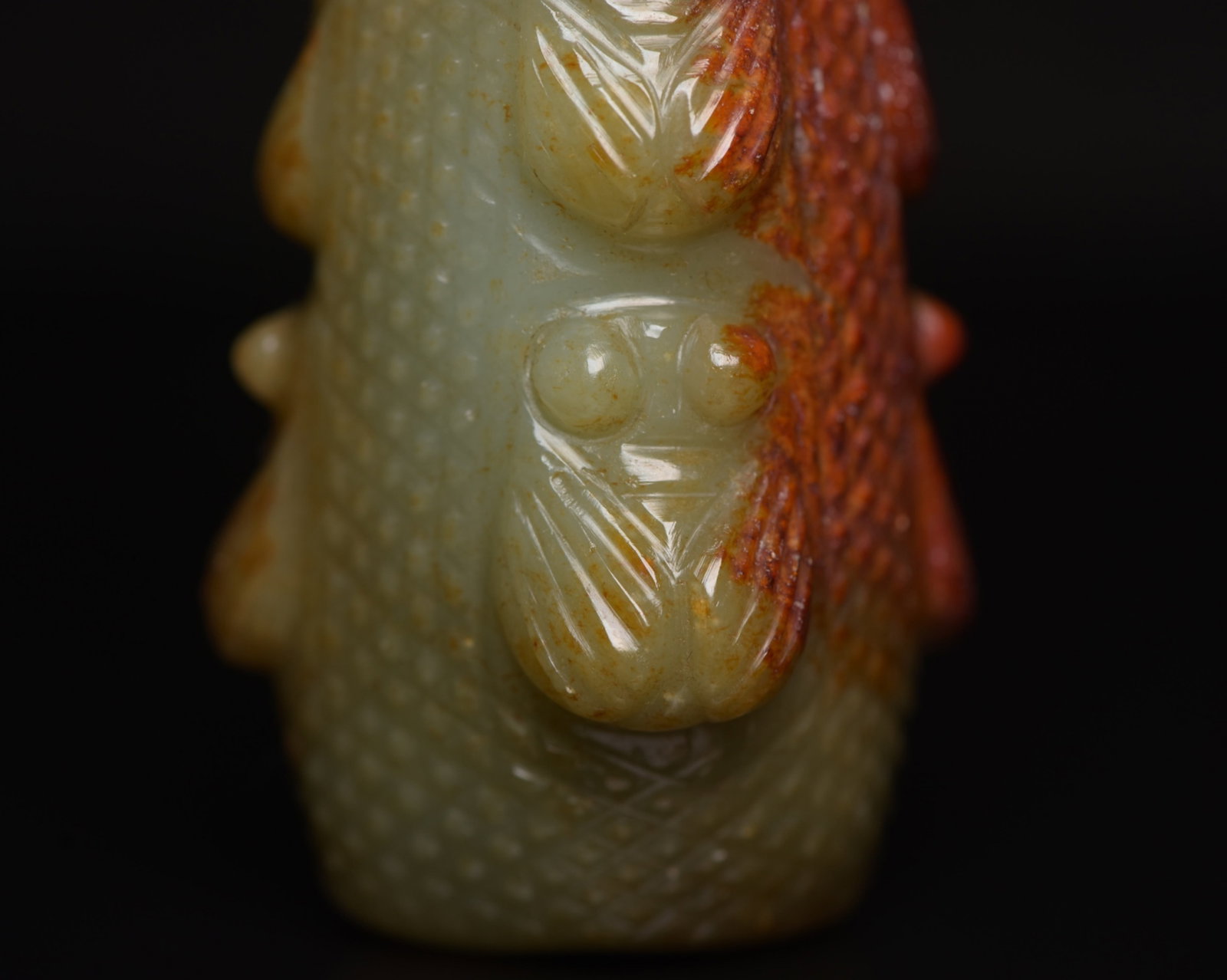 An Exquisite White Jade Cicada Pattern Pendant - 8