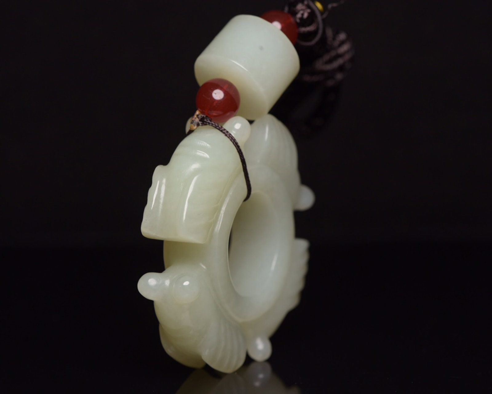 An Exquisite White Jade Cicada Pattern Pendant - 4