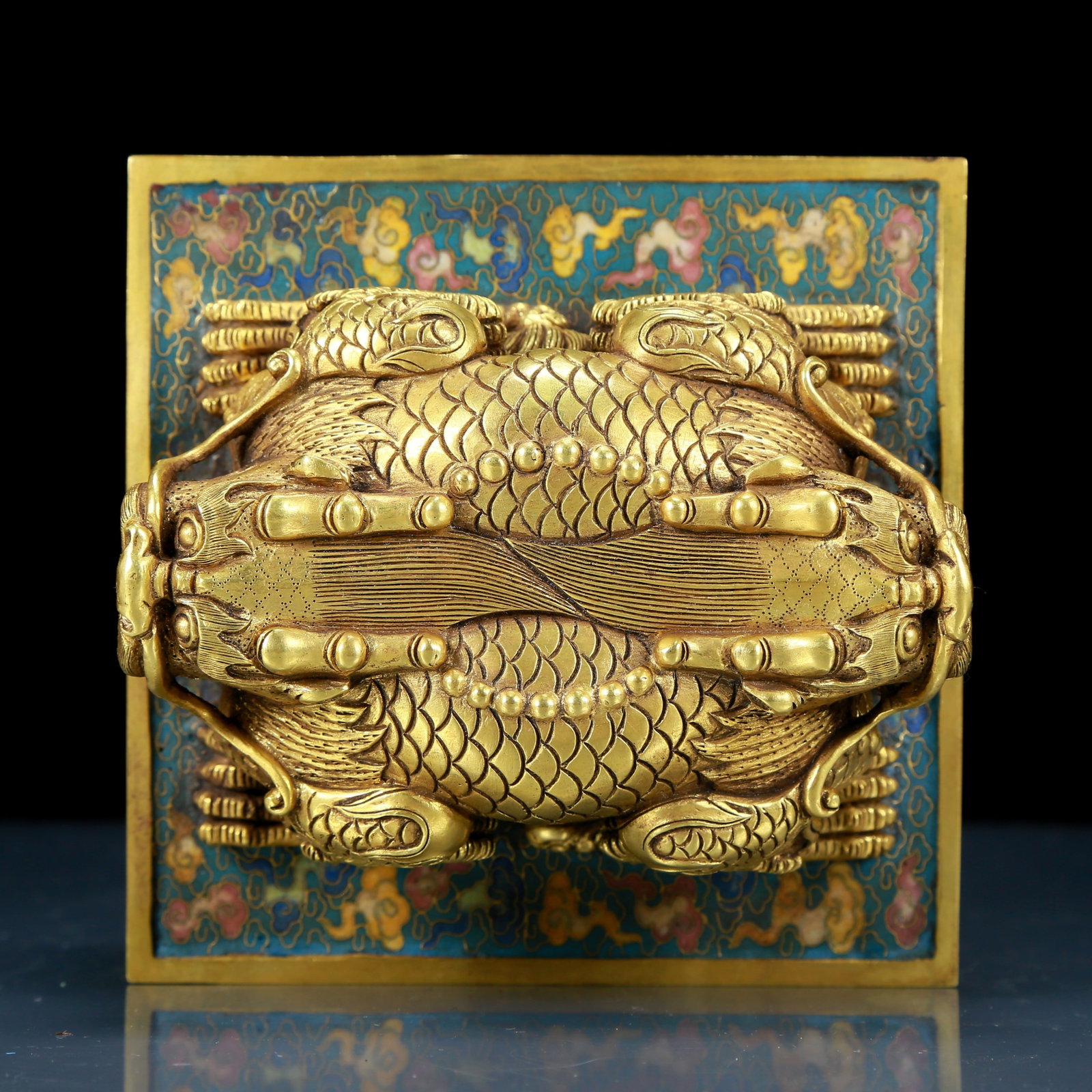 A Fine Cloisonne Dragon Pattern Seal - 6