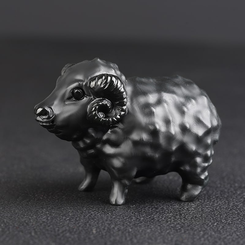 An Exquisite Cyan jade Sheep Ornament: An Exquisite Cyan jade Sheep Ornament,Size:65mmx44mmx40mm 青玉羊摆件