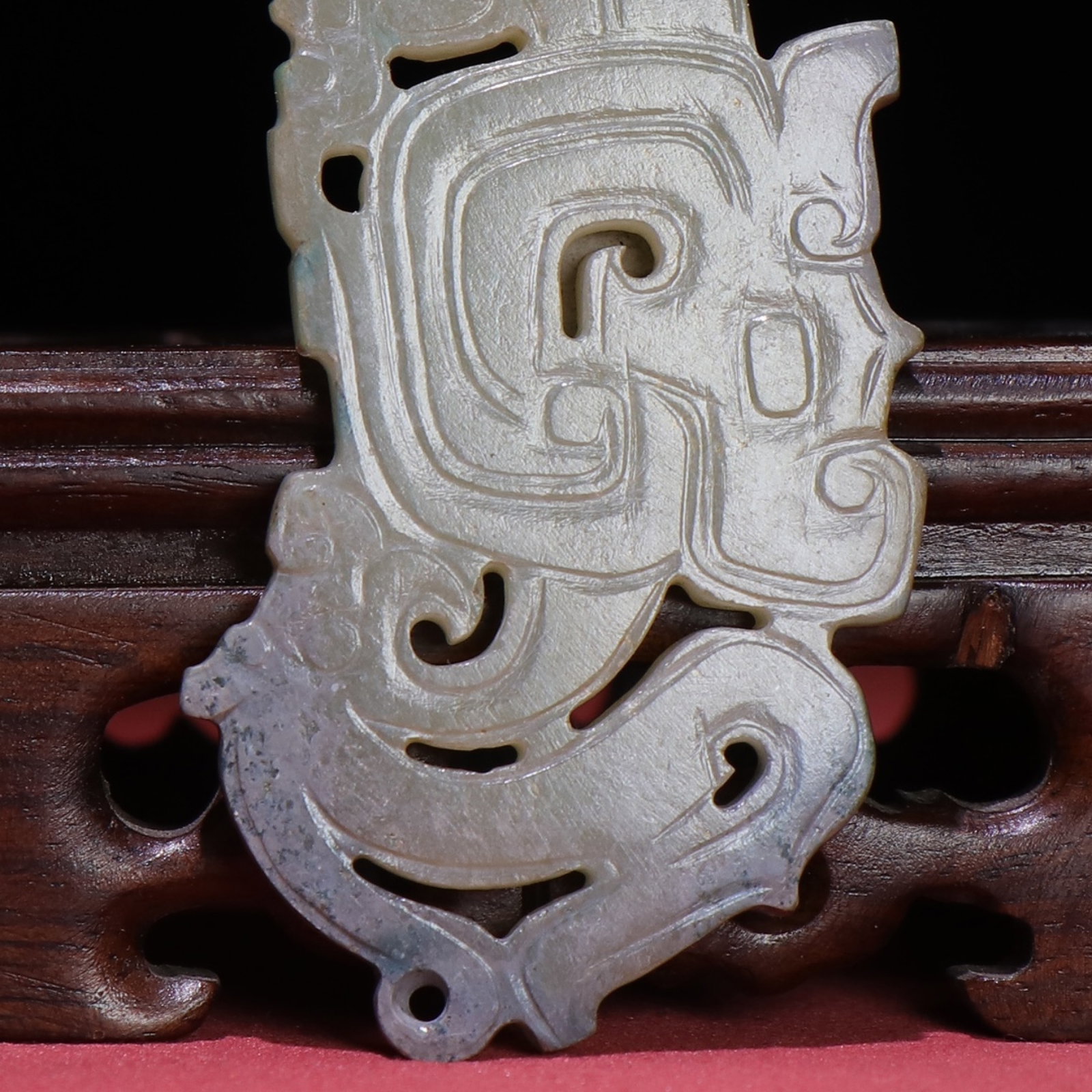 White Jade Dragon Pendant - 3