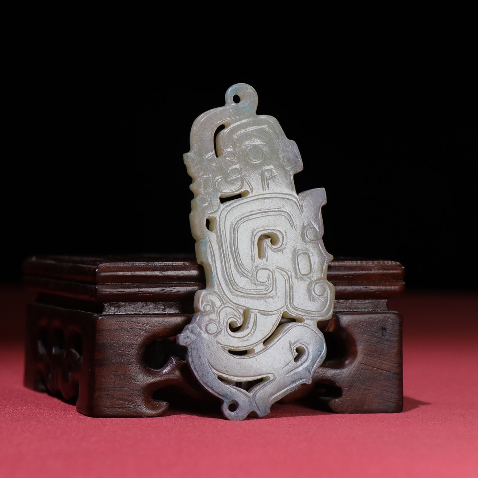 White Jade Dragon Pendant - 4