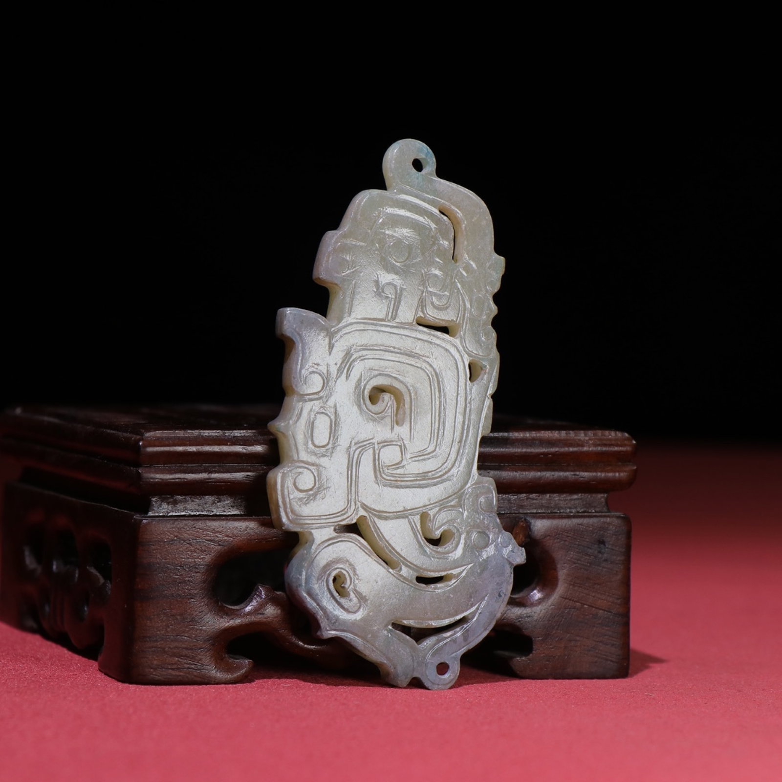 White Jade Dragon Pendant - 5