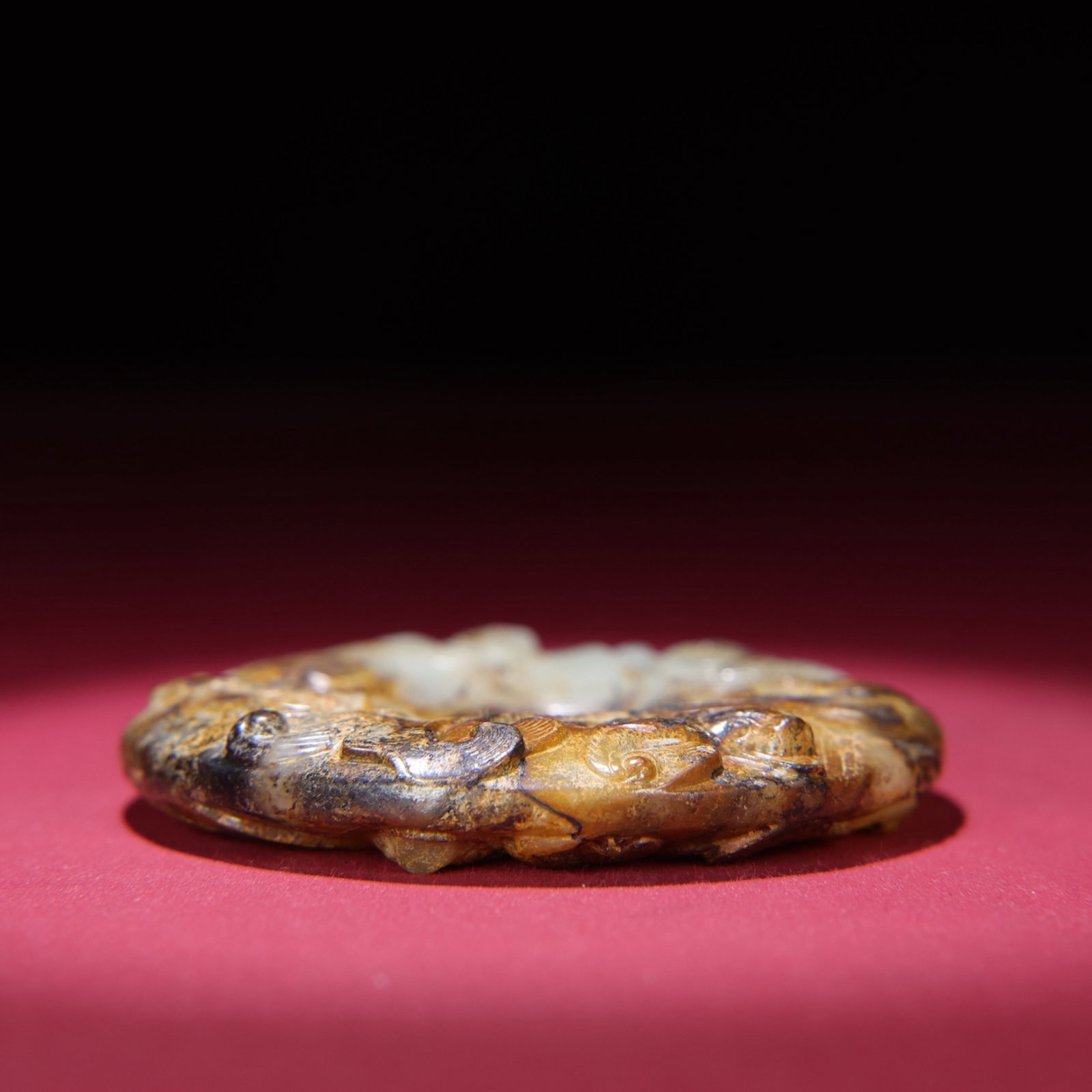 White Jade Dragon Pattern Pendant - 8