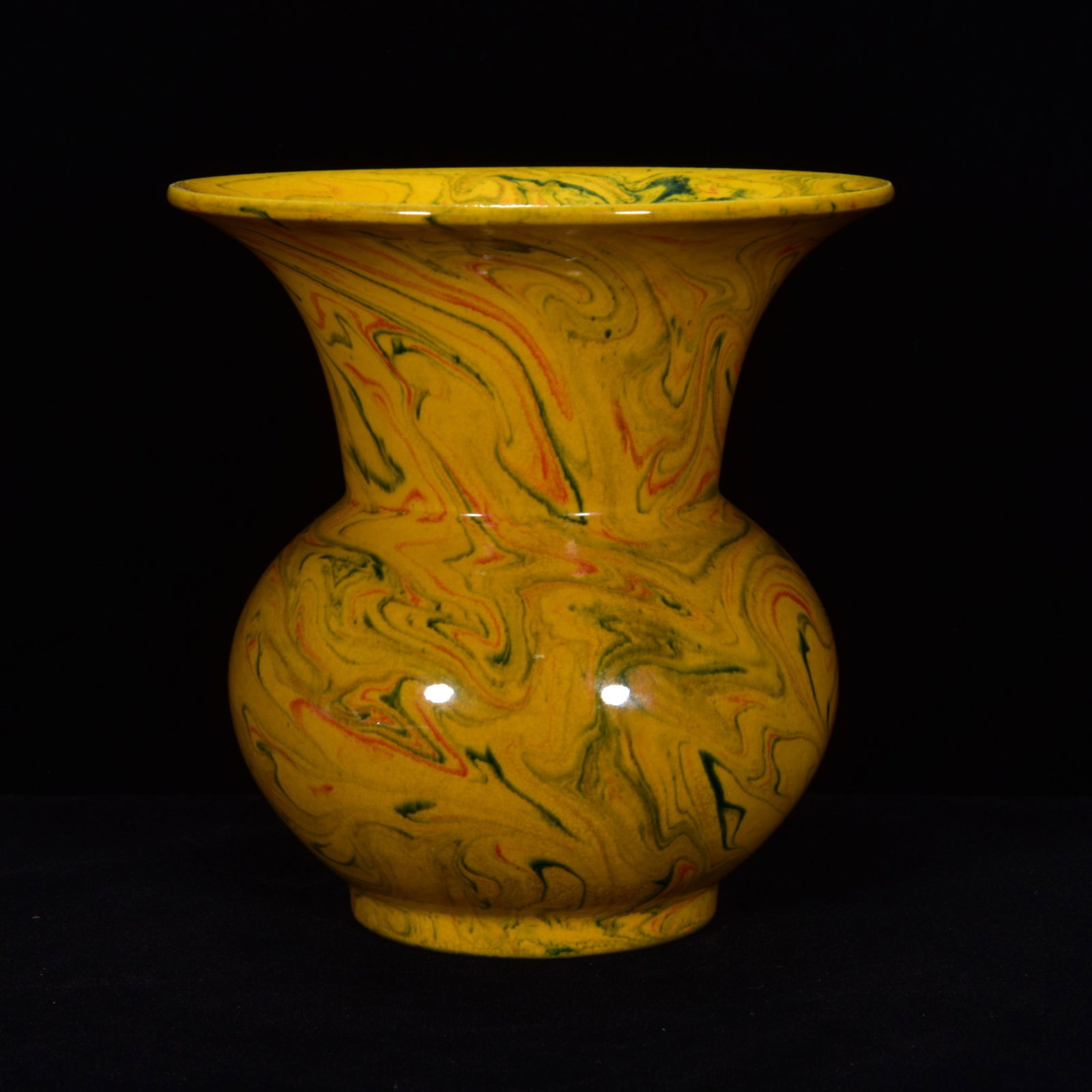 An Exquisite Marble Glazed Vase - 3