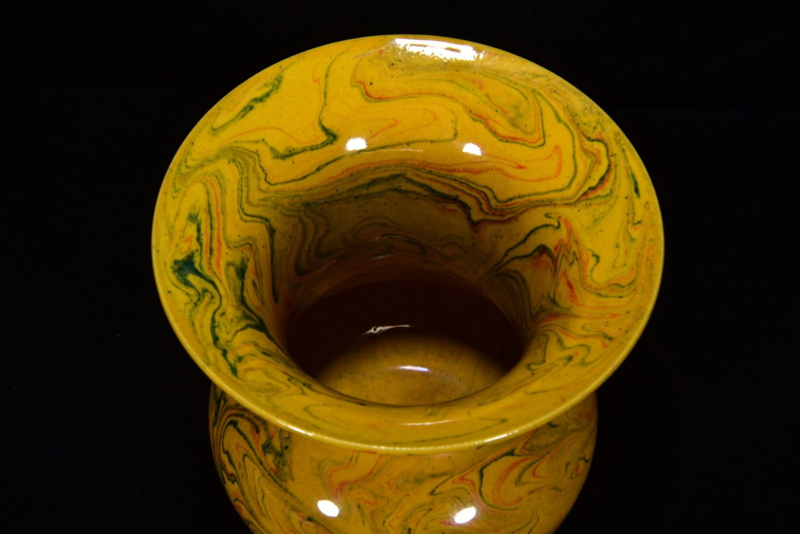 An Exquisite Marble Glazed Vase - 5