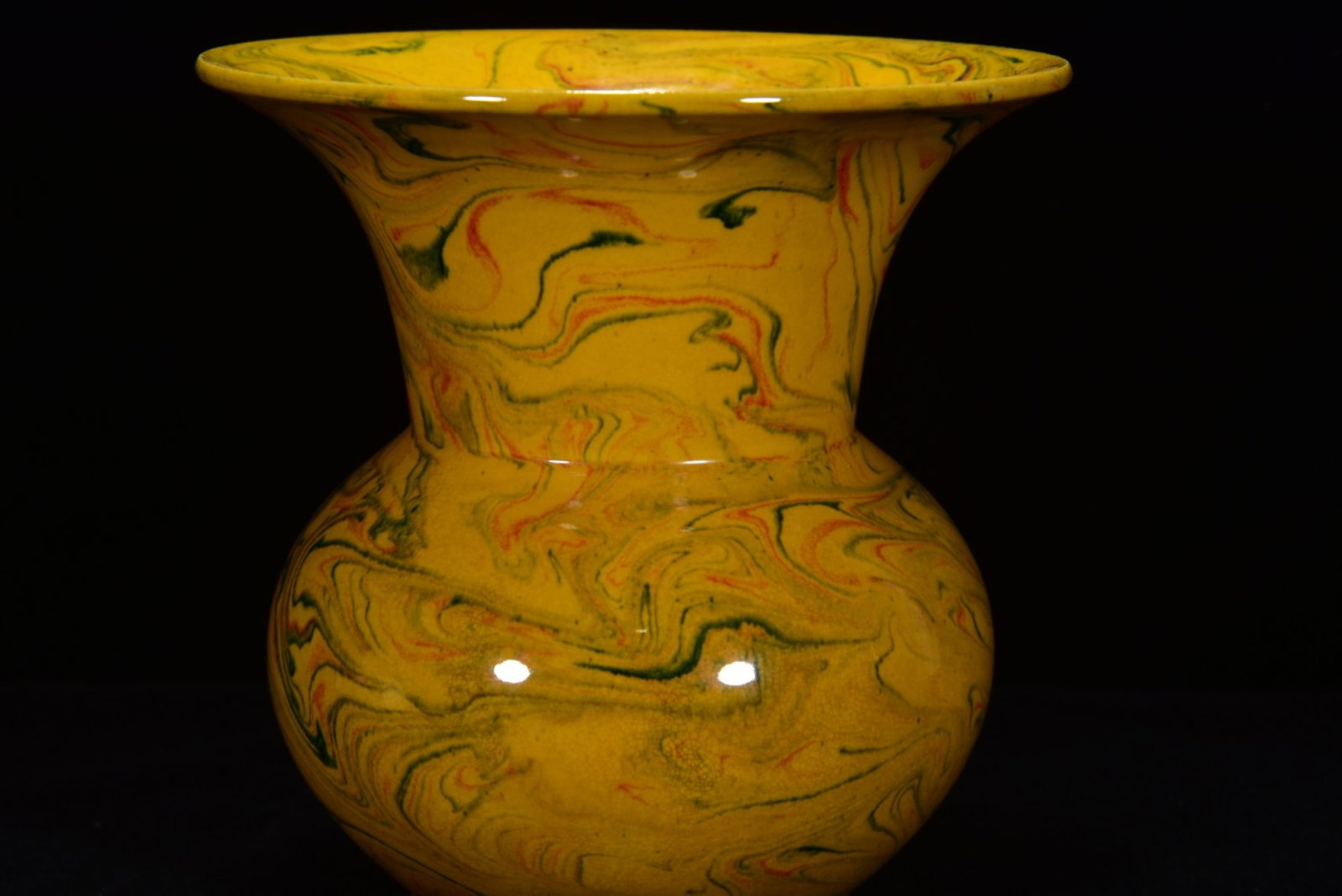 An Exquisite Marble Glazed Vase - 6