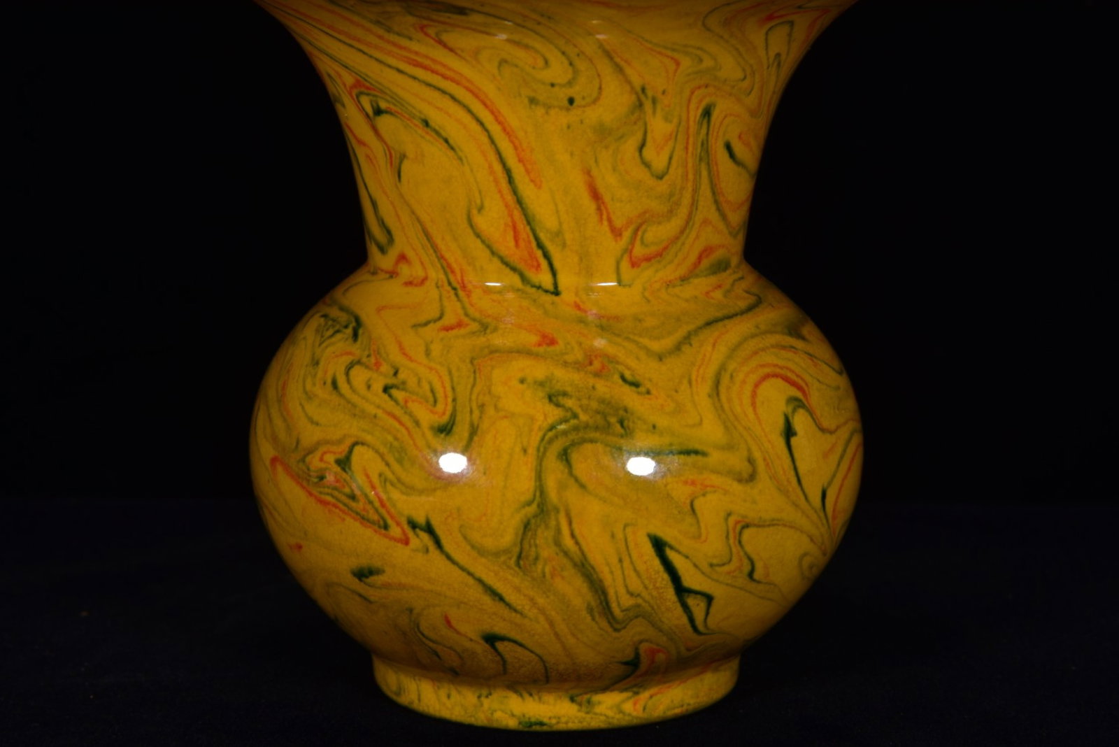 An Exquisite Marble Glazed Vase - 7