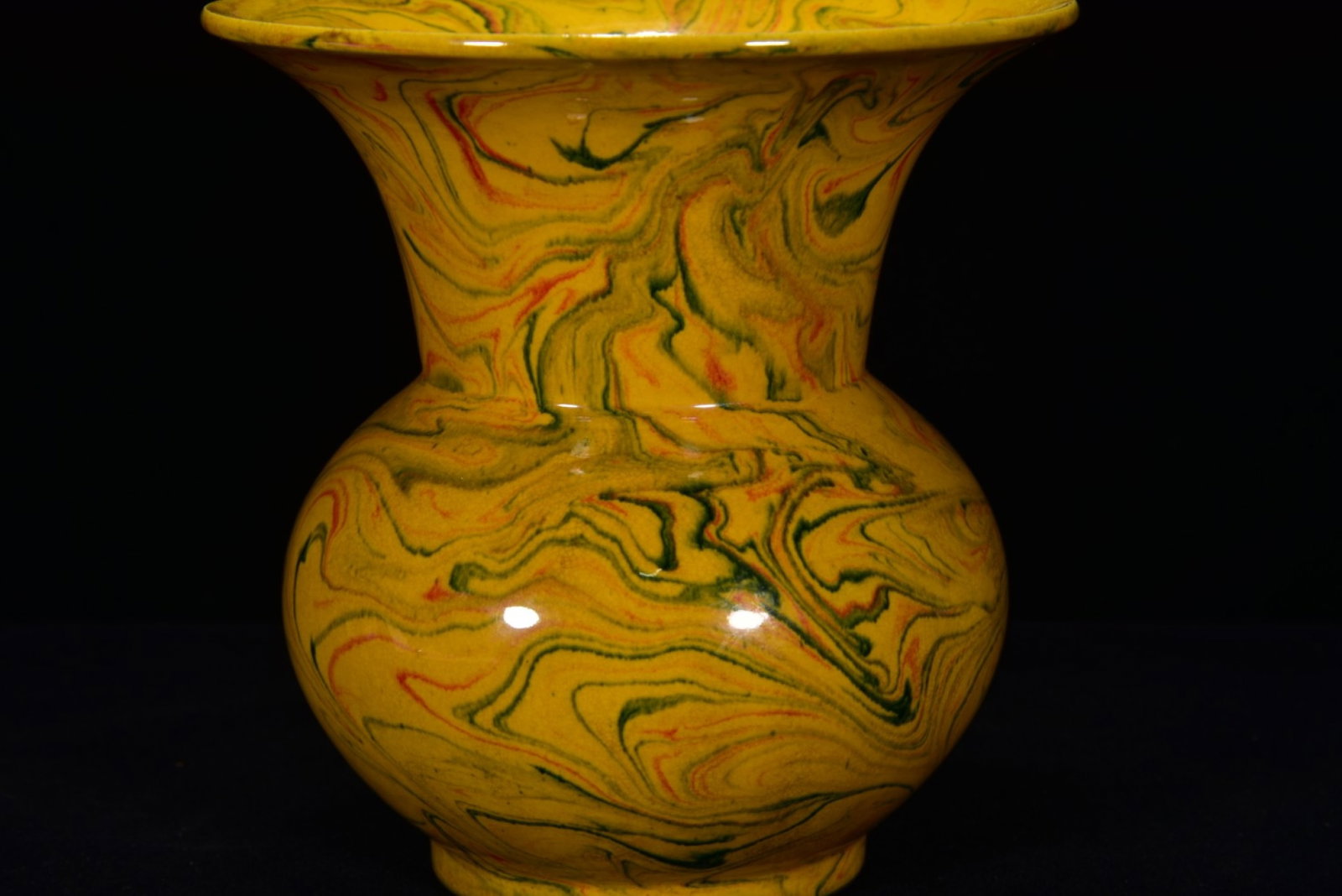 An Exquisite Marble Glazed Vase - 8